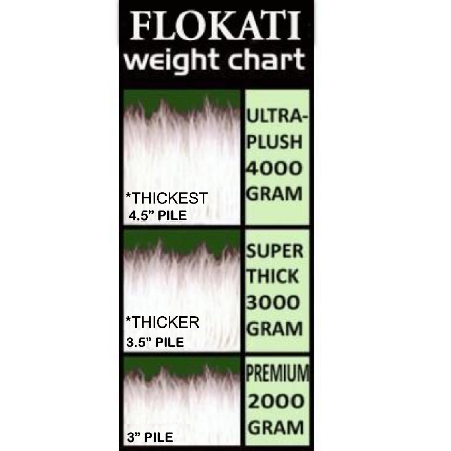 PREMIUM FLOKATI RUGS | SOFT 3” SHAG PILE | 2000 GRAM WEIGHT