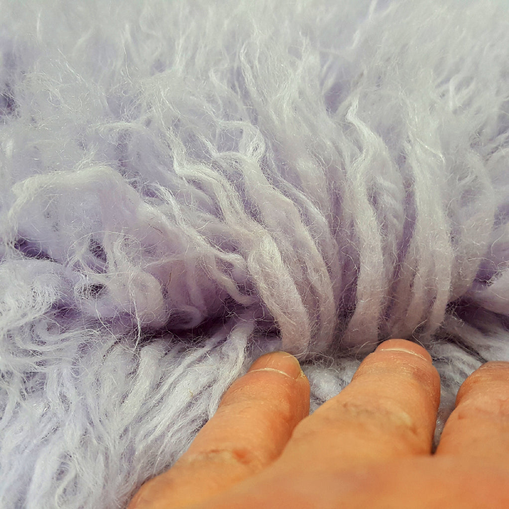 SUPER PLUSH 3X5 LAVENDER FLOKATI RUG | THICK 3000gsm WEIGHT | LONG 3.5