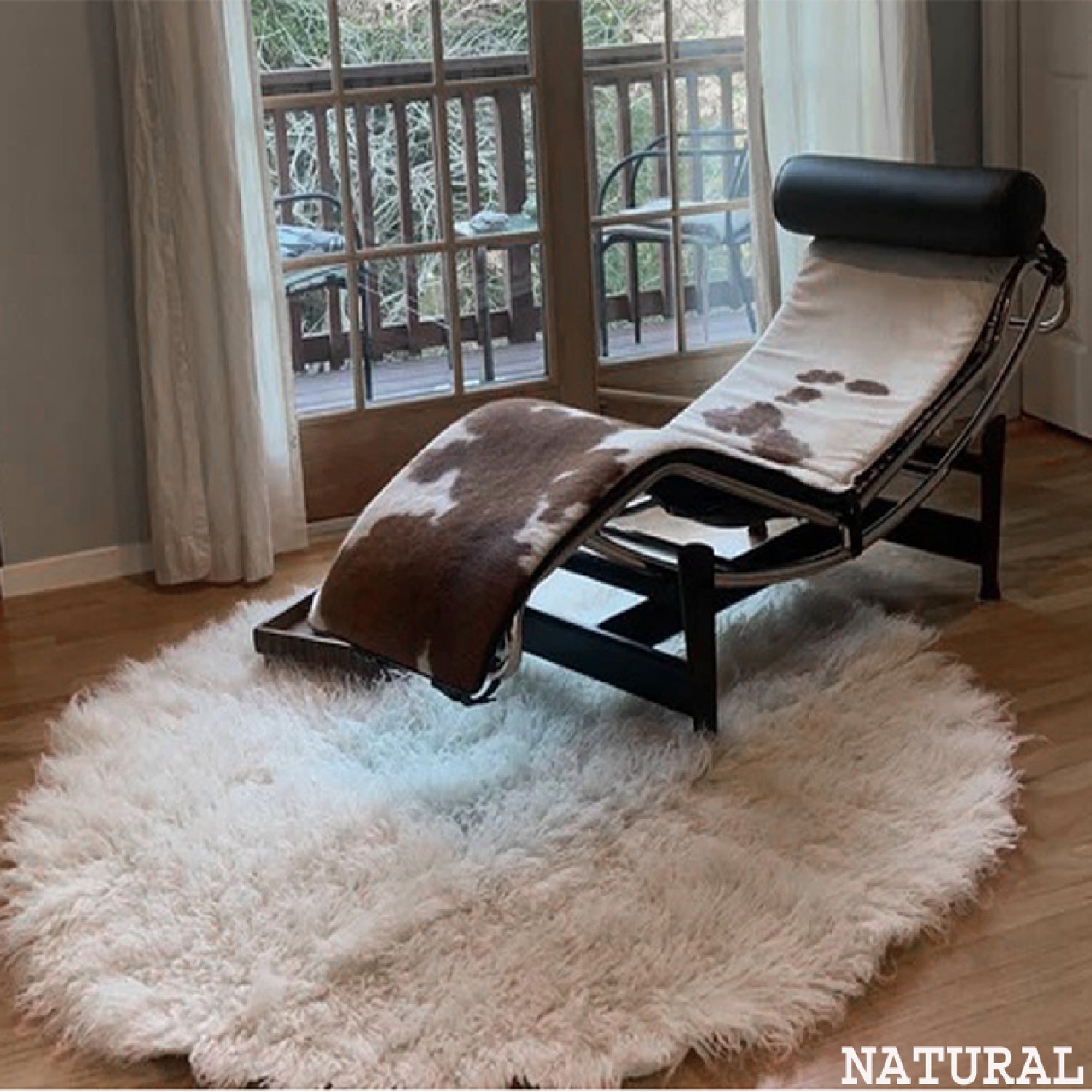 SUPER THICK ROUND FLOKATI RUG | PLUSH 3.5