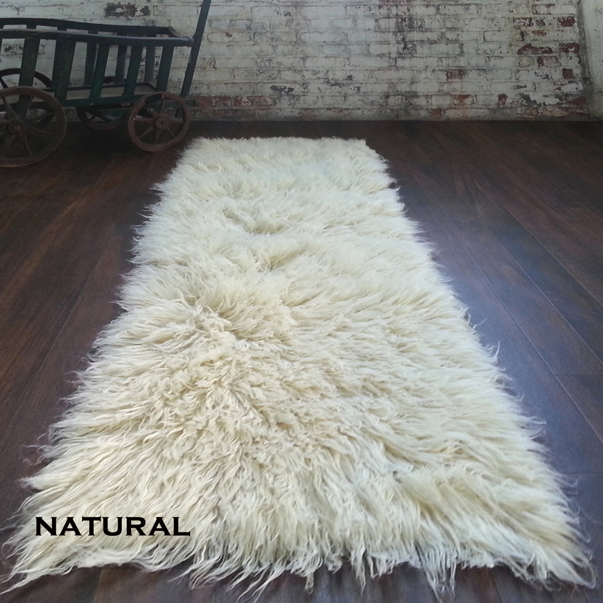 SUPER THICK 5X7 MUSTARD FLOKATI RUG | THICK 3000gsm WEIGHT | LONG 3.5