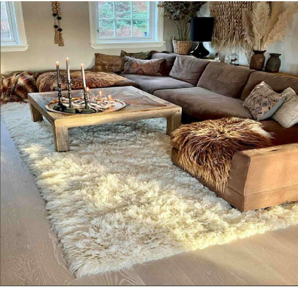 PREMIUM FLOKATI SHAG RUG💥SOFT 3” SHAG PILE➡2000 GRAM WEIGHT