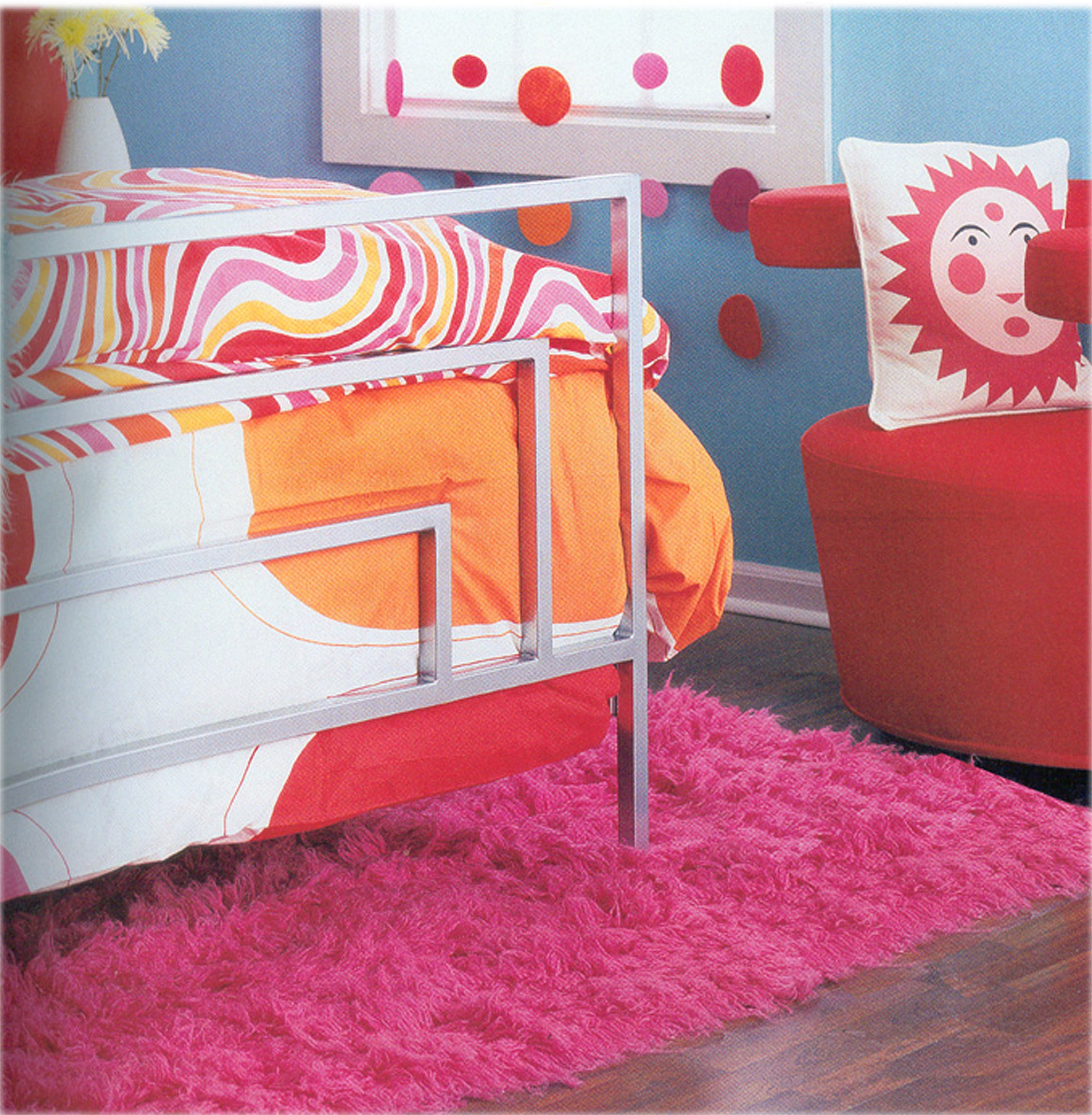 SUPER THICK 3X5 HOT PINK FLOKATI RUG | THICK 3000gsm WEIGHT | LONG 3.5