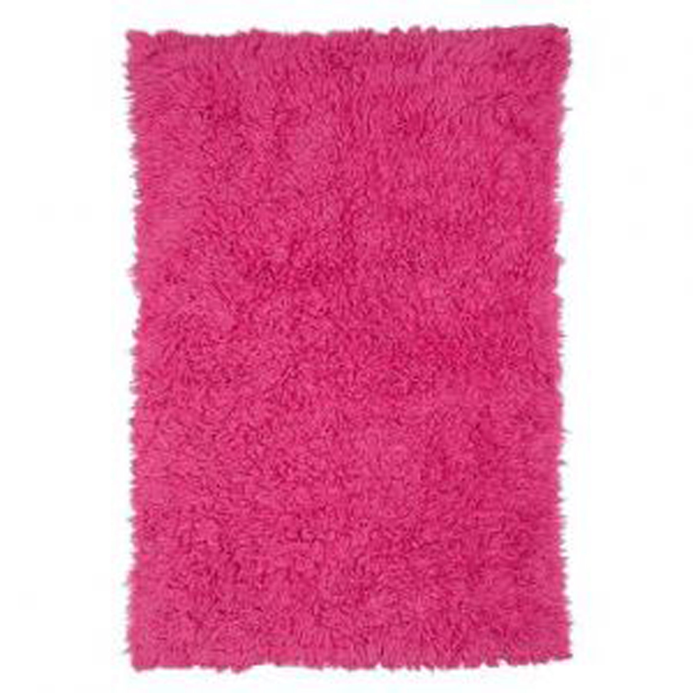 SUPER THICK 3X5 HOT PINK FLOKATI RUG | THICK 3000gsm WEIGHT | LONG 3.5