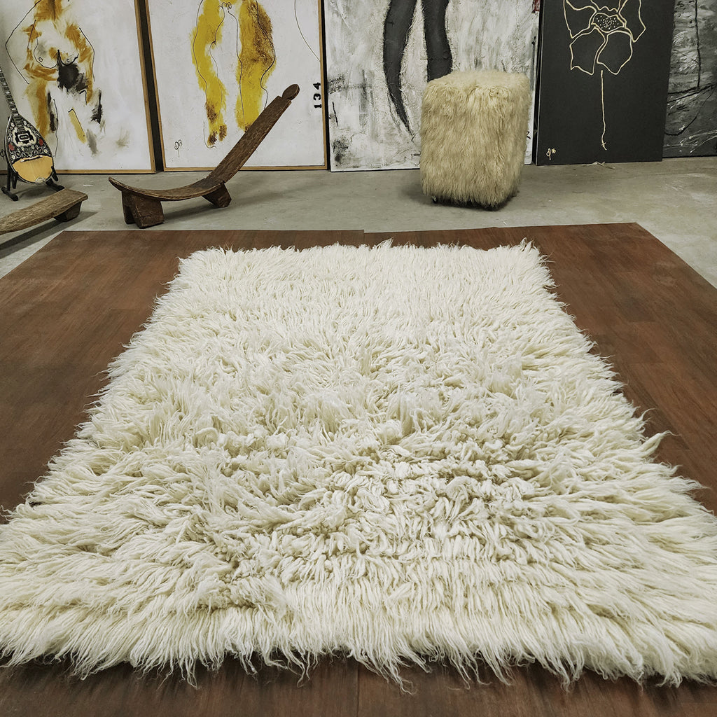 AMAZING 5x7 DESIGNER FLOKATI RUG | THICK 5