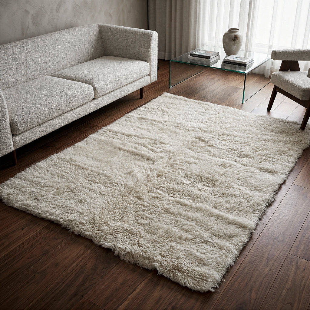 SUPER THICK 3X5 SHORT HAIR FLOKATI RUG💥THIC💥THICK SHORTER SHAG PILE