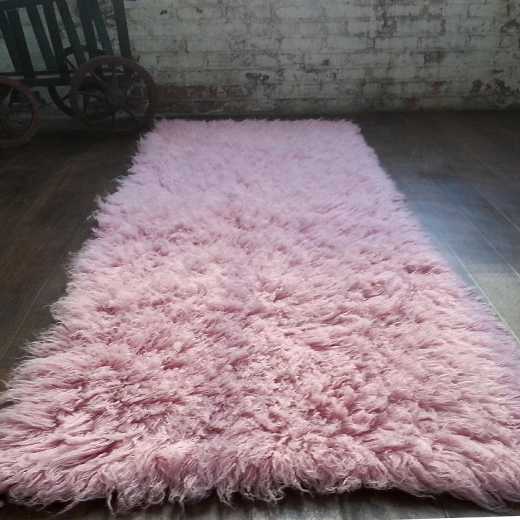 SUPER THICK 3X5 PINK FLOKATI RUG | THICK 3000gsm WEIGHT | LONG 3.5