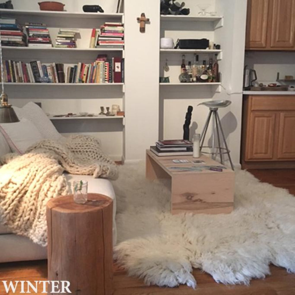 AMAZING SHEEPSKIN FLOKATI RUG | ULTRA-PLUSH 4.5” PILE | LIKE WALKING ON A CLOUD!