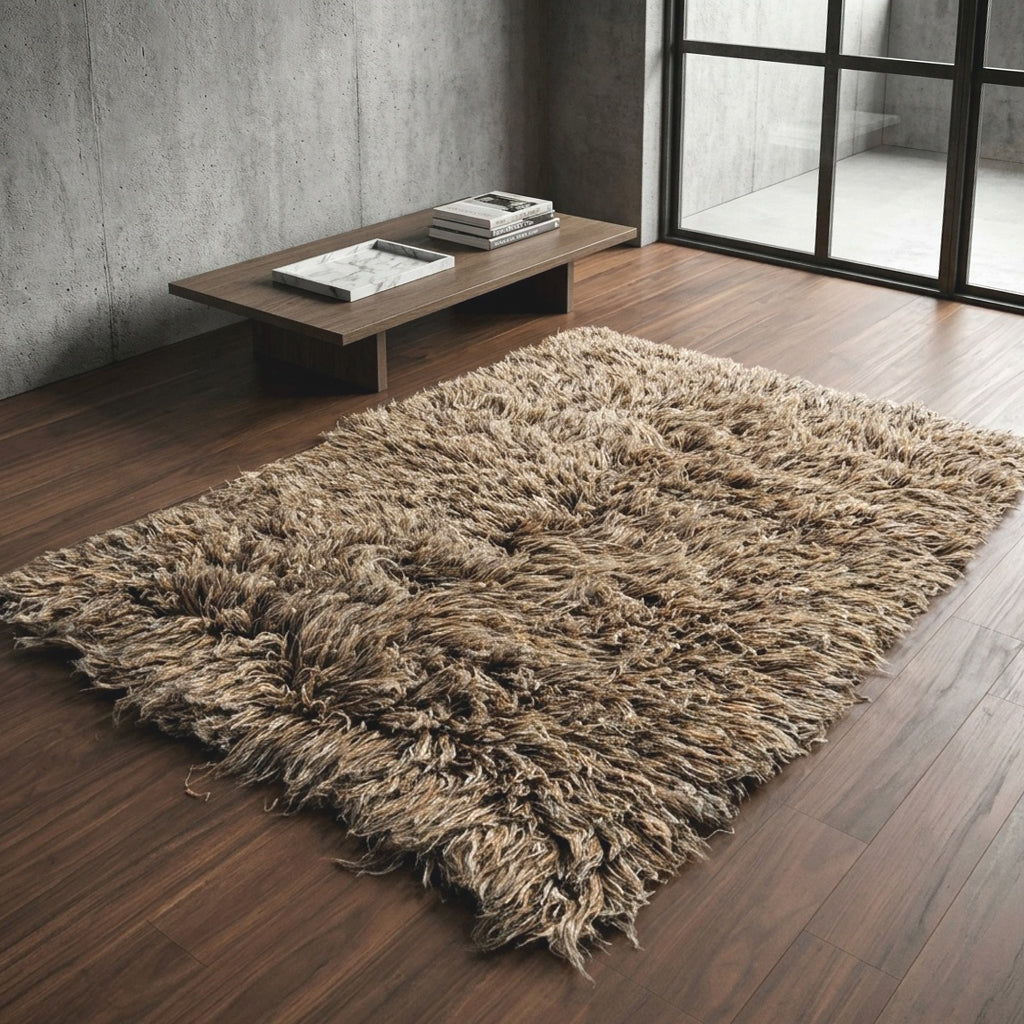 STYLISH 4x6 ULTRA-PLUSH GREEK FLOKATI RUG💥THICK 4