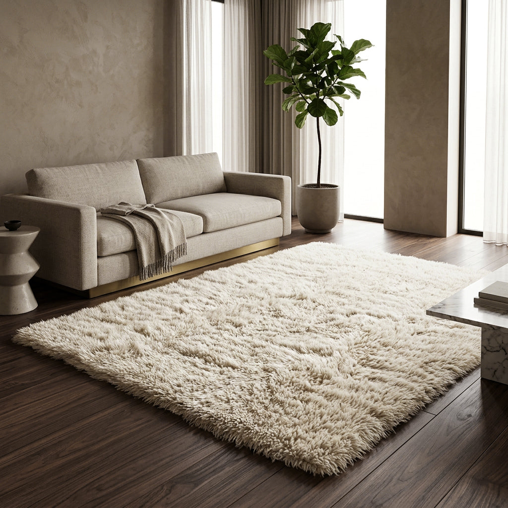 LOW PROFILE FLOKATI RUG | SHORT HAIR SHAG RUG | THICK AND PLUSH!