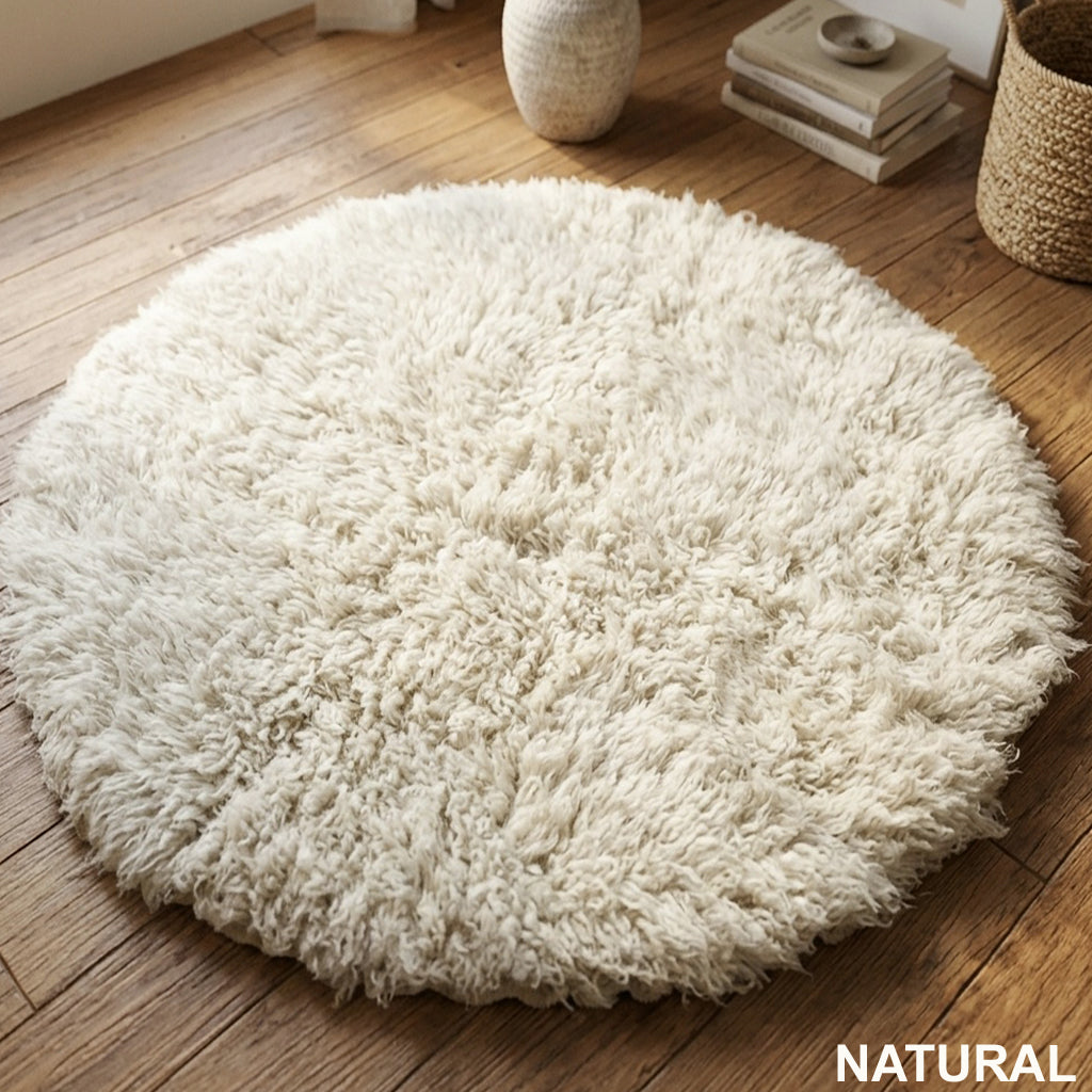 THE BEST ROUND FLOKATI MADE💥ULTRA-PLUSH 4” PILE➡LIKE WALKING ON A CLOUD!