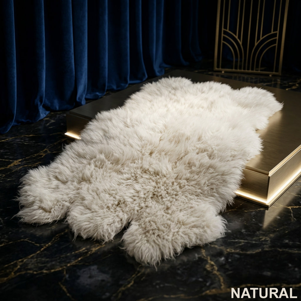 ULTRA SHEEPSKIN FLOKATI RUG💥LONG 4” PILE➡LIKE WALKING ON A CLOUD!