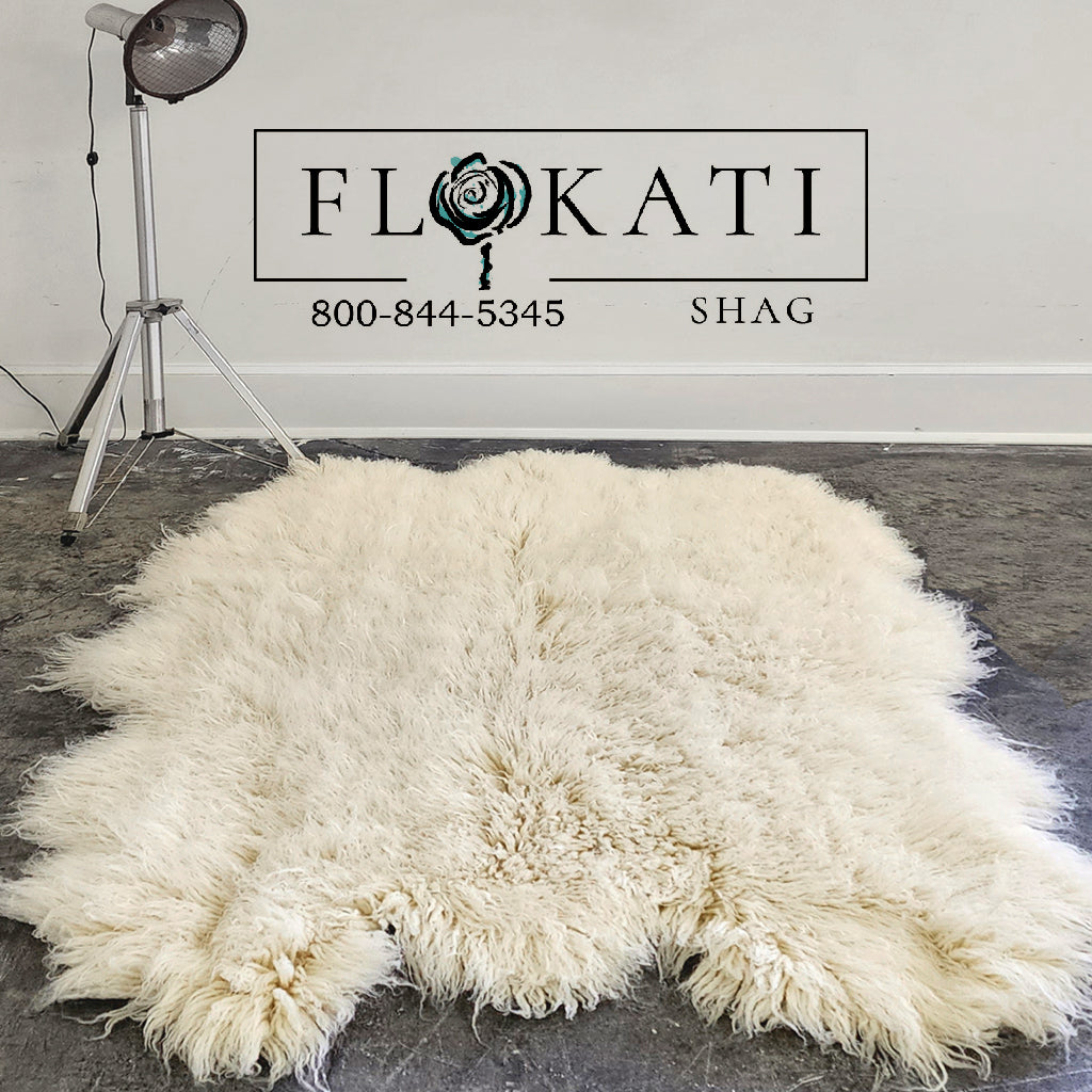 ULTRA SHEEPSKIN FLOKATI RUG💥LONG 4” PILE➡LIKE WALKING ON A CLOUD!
