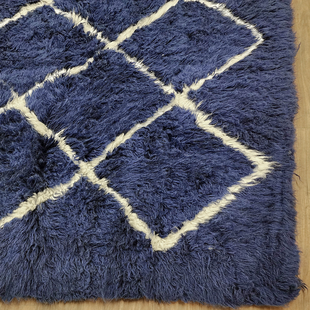 LAST ONE! STUNNING 7x10 DESIGNER FLOKATI RUG | THICK 4