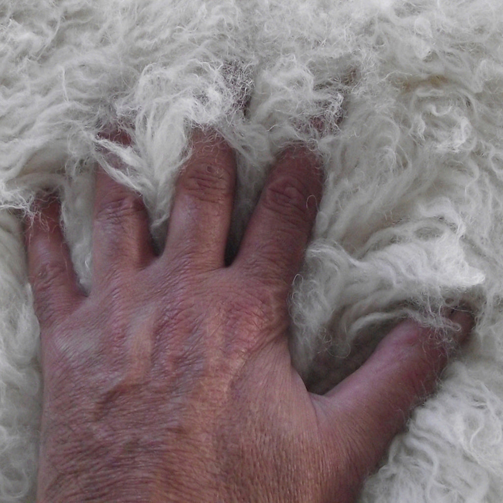 FLUFFY FLOKATI OTTOMAN💥SHAGGY POOF💥ROOM ACCENT