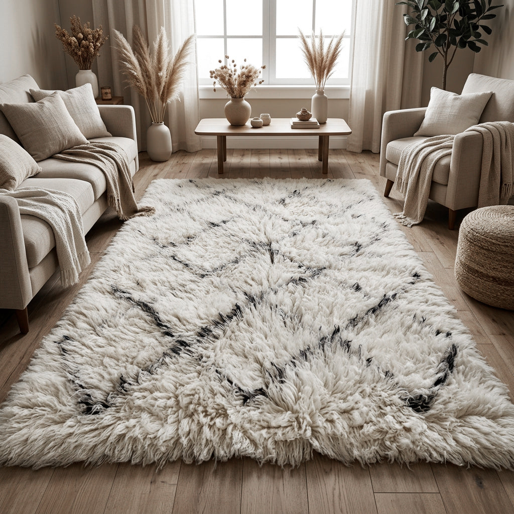 DESIGNER FLOKATI RUGS💥PLUSH 4