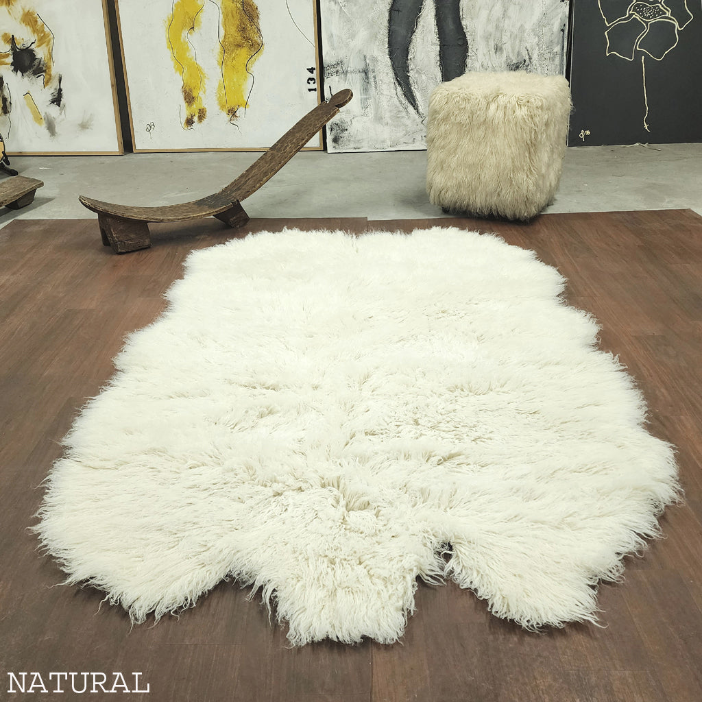 STYLISH SHEEPSKIN FLOKATI RUG | SUPER THICK 3.5