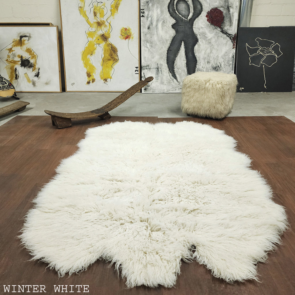 STYLISH SHEEPSKIN FLOKATI RUG | SUPER THICK 3.5