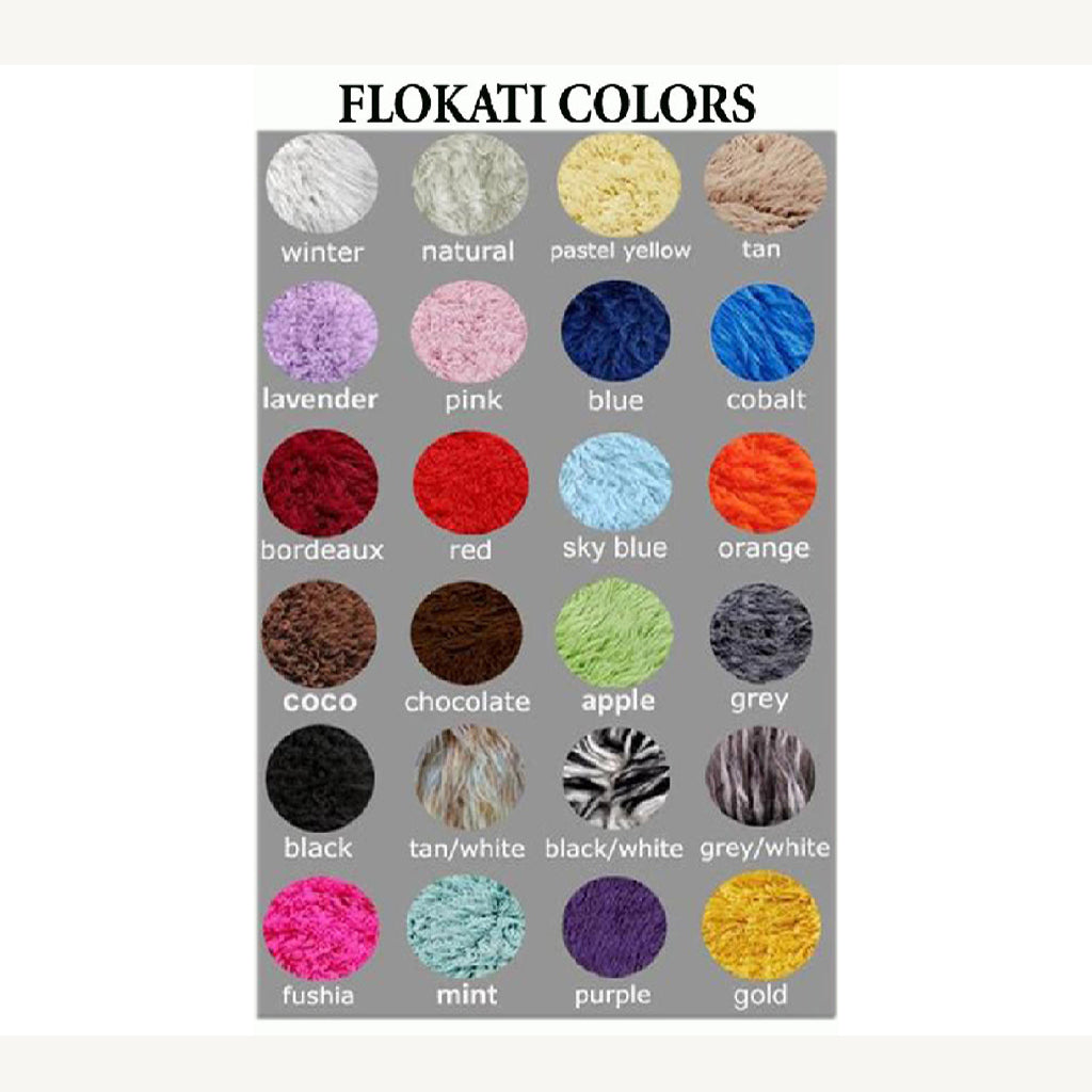 SUPER THICK ROUND FLOKATI RUG | PLUSH 3.5