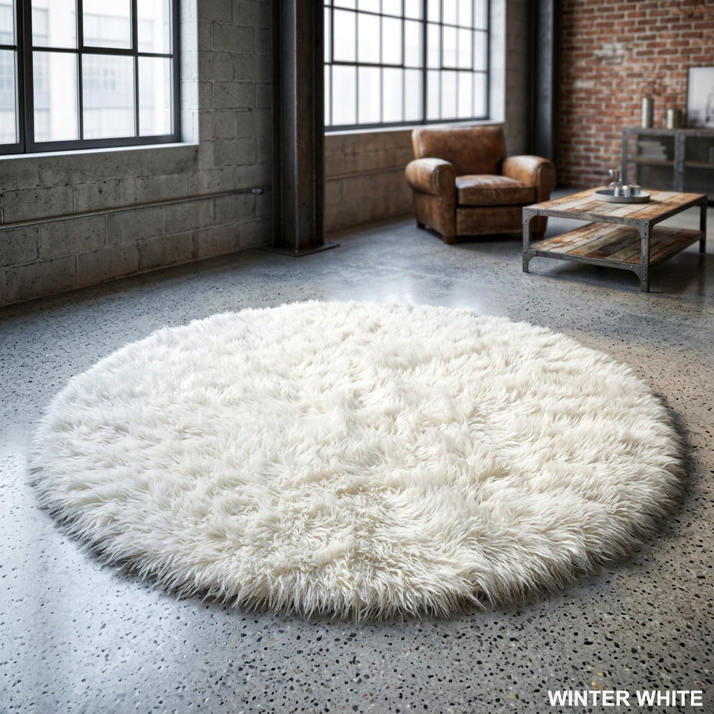 PREMIUM ROUND FLOKATI RUG💥SOFT 3