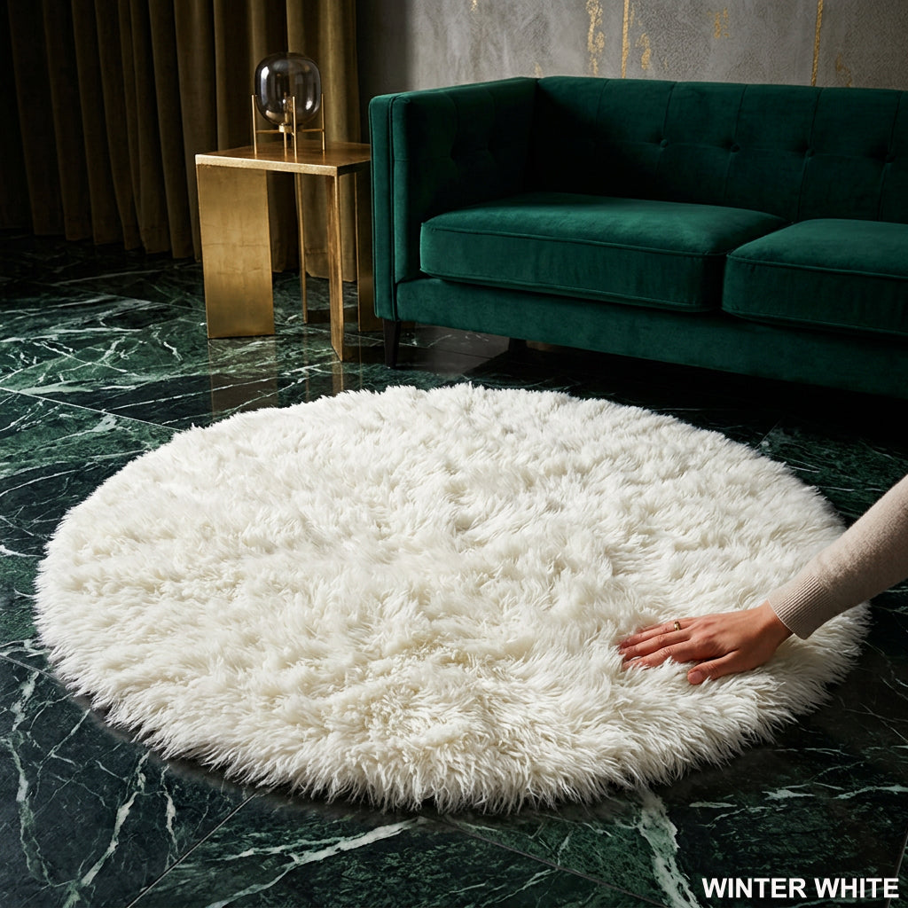PREMIUM ROUND FLOKATI RUG💥SOFT 3