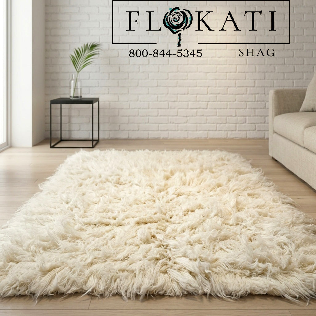 EXOTIC CHUNKY WOOL FLOKATI RUG💥LONG 6