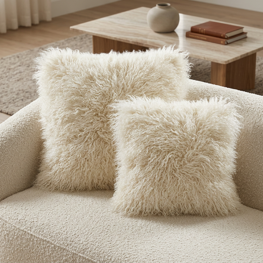 SHAGGY FLOKATI COUCH PILLOW | 18