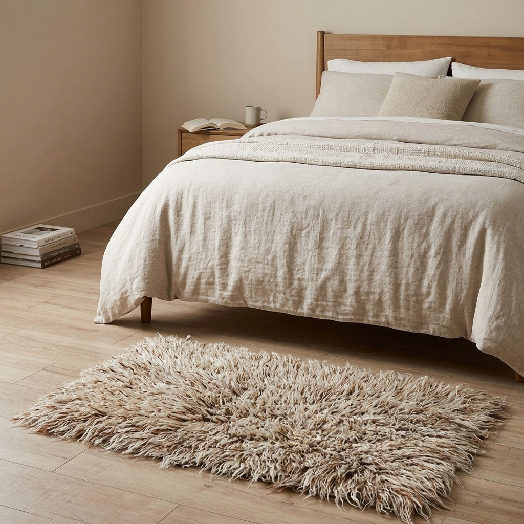 ULTRA- PLUSH 3X5 CUSTOM FLOKATI RUG💥THICK 4000 GRAM WEIGHT💥LONG 4