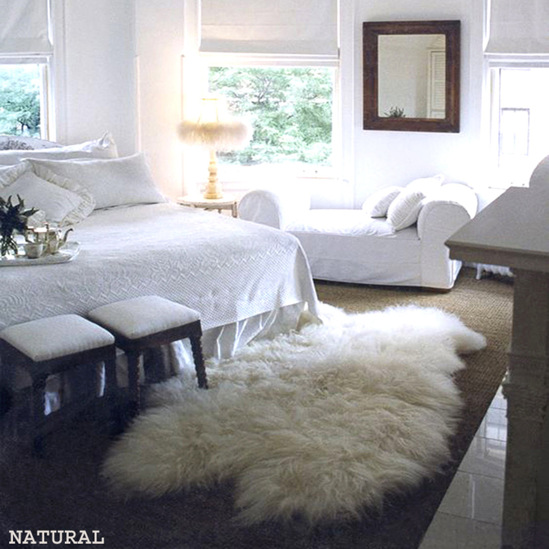 AMAZING SHEEPSKIN FLOKATI RUG | ULTRA-PLUSH 4.5” PILE | LIKE WALKING ON A CLOUD!