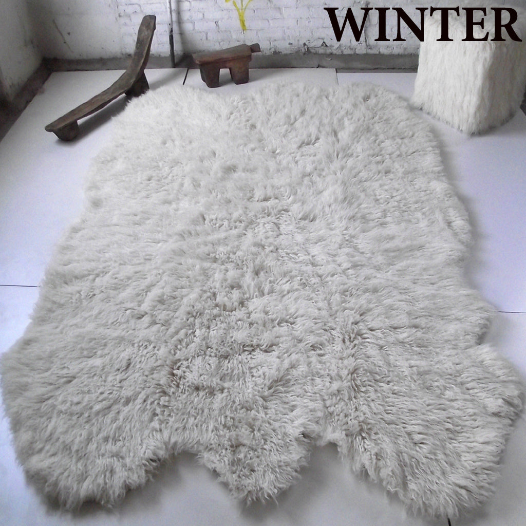 STYLISH SHEEPSKIN FLOKATI RUG | SUPER THICK 3.5