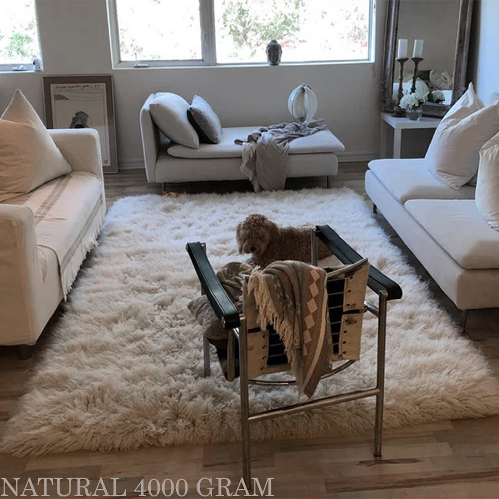 THE BEST SQUARE FLOKATI RUG MADE | ULTRA-PLUSH 4.5 WOOL PILE